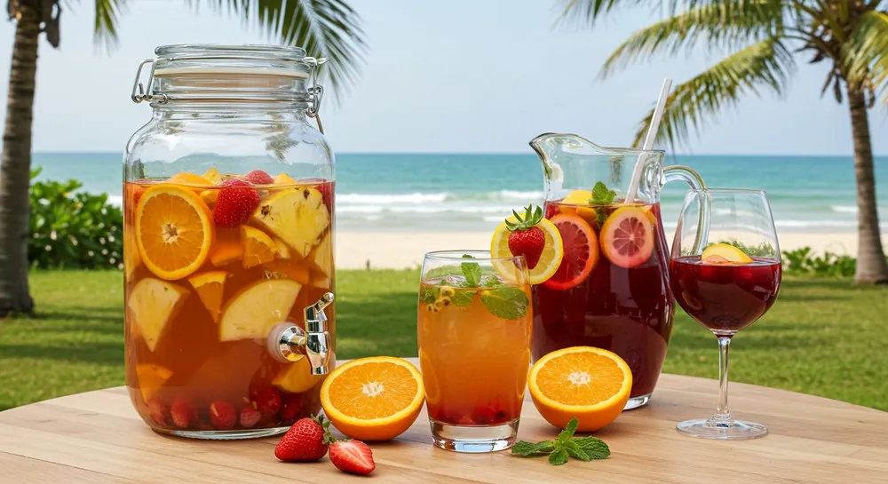 Drinks para o Carnaval: Clericot e Sangria — Foto: Imagem gerada por IA